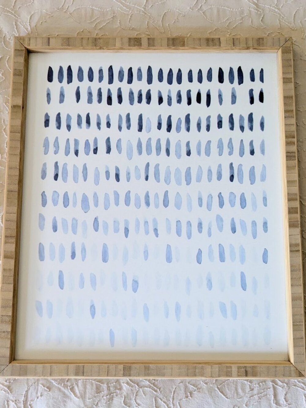 DENY DESIGNS Framed Watercolour Rain Drops Print